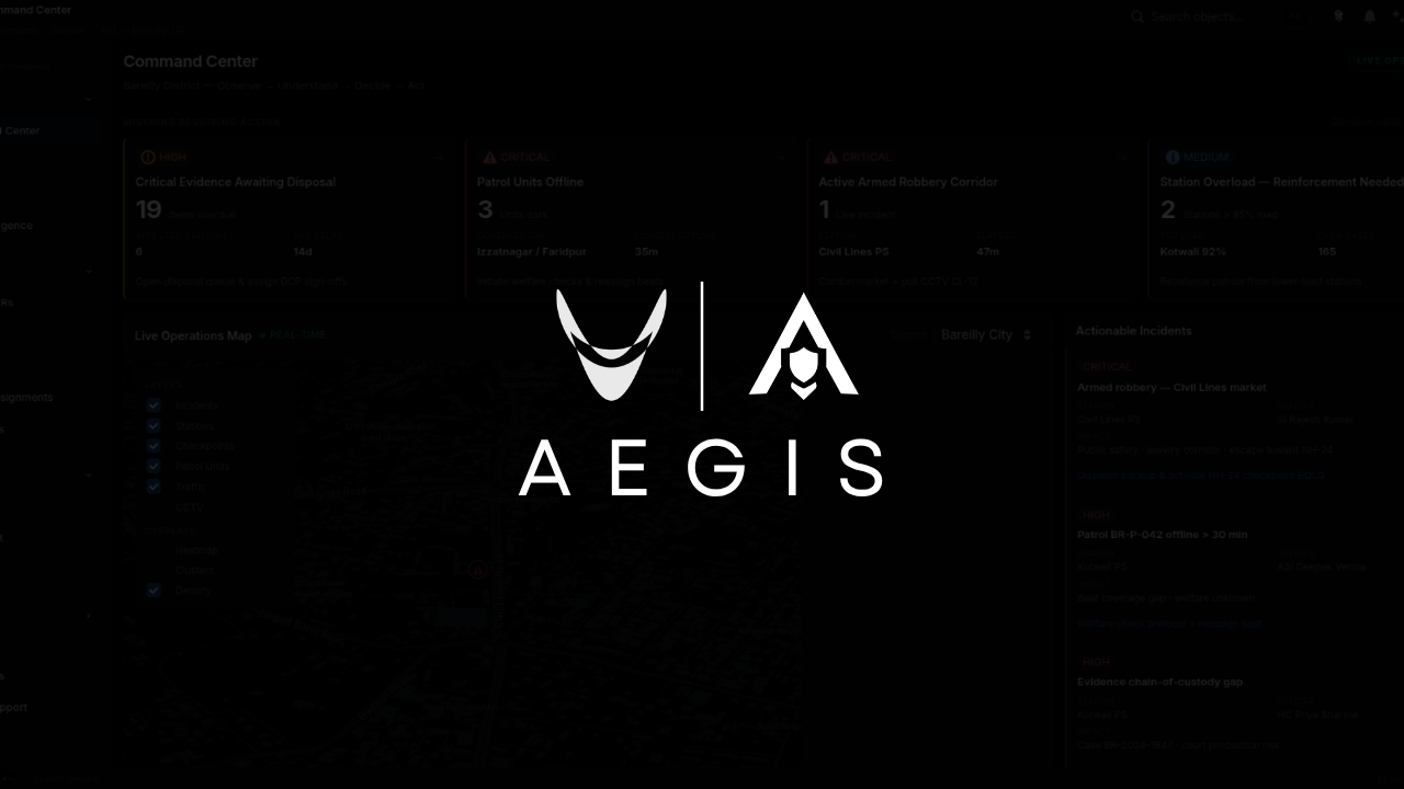 AEGIS command center and sovereign operational intelligence platform